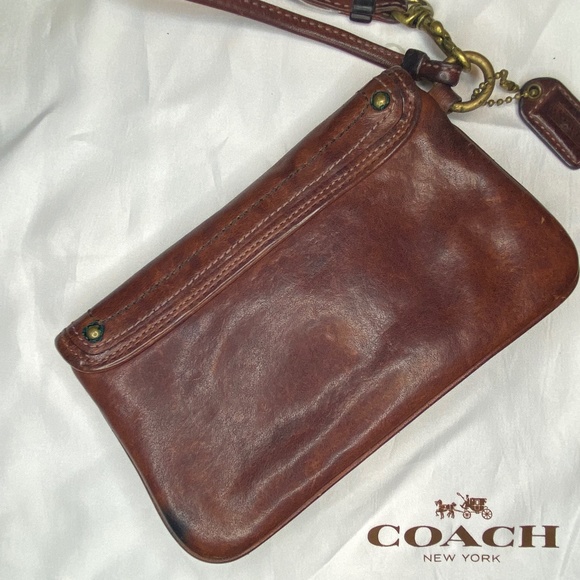 Vintage Coach Legacy Vachetta Leather Wristlet - Picture 2 of 3